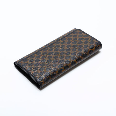 CELINE PVC Macadam Bifold Wallet black WS21867