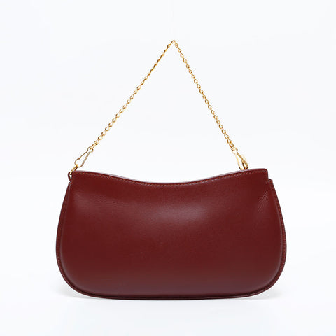 CARTIER Must Do Leather Mini Bag Pouch Red WS21868