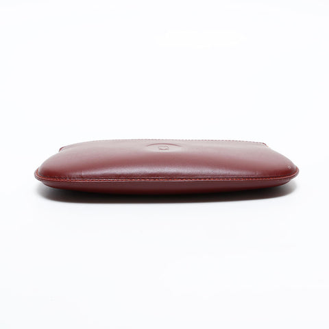 CARTIER Must Do Leather Mini Bag Pouch Red WS21868
