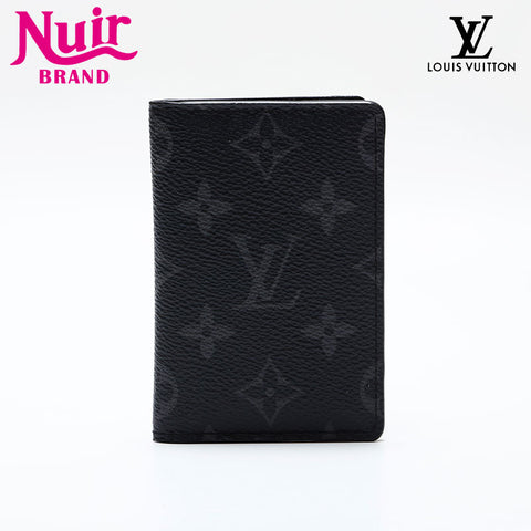 LOUIS VUITTON 2019 Monogram Eclipse Organizer Card Case black WS21869