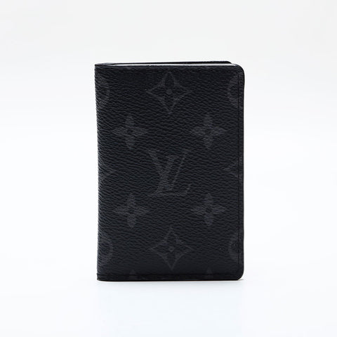 LOUIS VUITTON 2019 Monogram Eclipse Organizer Card Case black WS21869