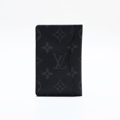 LOUIS VUITTON 2019 Monogram Eclipse Organizer Card Case black WS21869