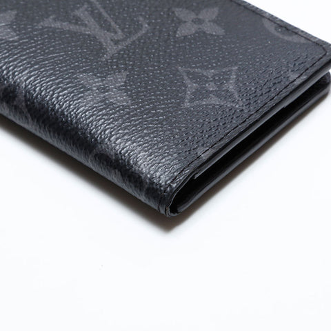 LOUIS VUITTON 2019 Monogram Eclipse Organizer Card Case black WS21869