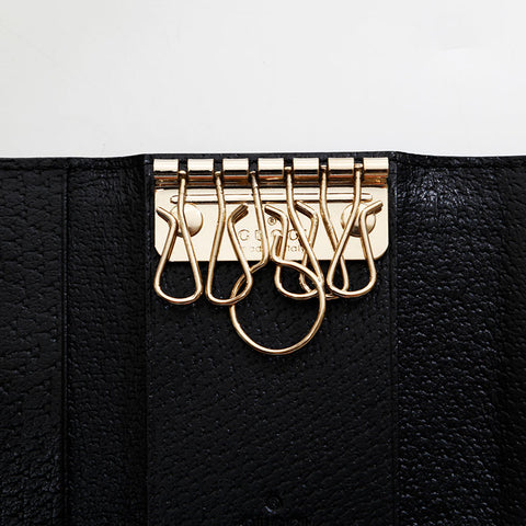 Porte-clés en toile GUCCI GG noir WS21870