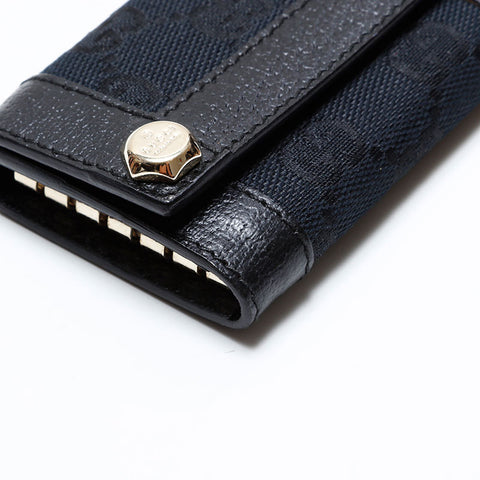 グッチ GUCCI GGキャンバス キーケース ブラック WS21870
