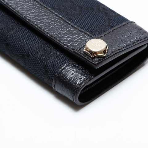 Porte-clés en toile GUCCI GG noir WS21870