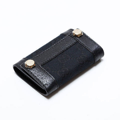 グッチ GUCCI GGキャンバス キーケース ブラック WS21870