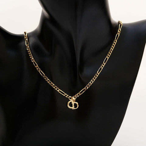Christian Dior CD logo Necklace gold WS21873