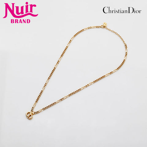 Christian Dior CD logo Necklace gold WS21873