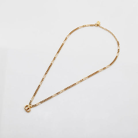 Christian Dior CD logo Necklace gold WS21873