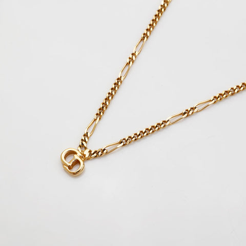 Christian Dior CD logo Necklace gold WS21873