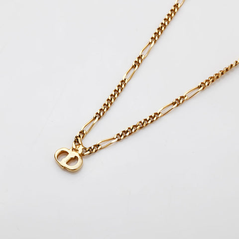 Christian Dior CD logo Necklace gold WS21873