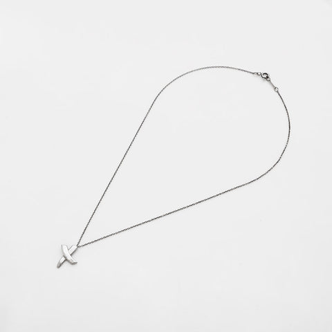 TIFFANY&Co. Cross Paloma Picasso 925 Necklace Silver WS21874