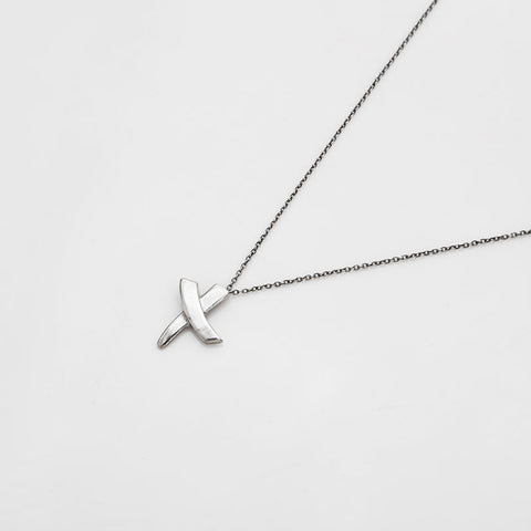 TIFFANY&Co. Cross Paloma Picasso 925 Necklace Silver WS21874