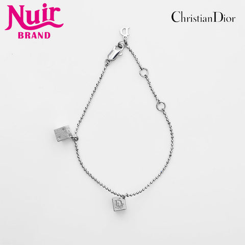 Christian Dior Logo cube bracelet Silver WS21875