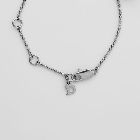 Christian Dior Logo cube bracelet Silver WS21875