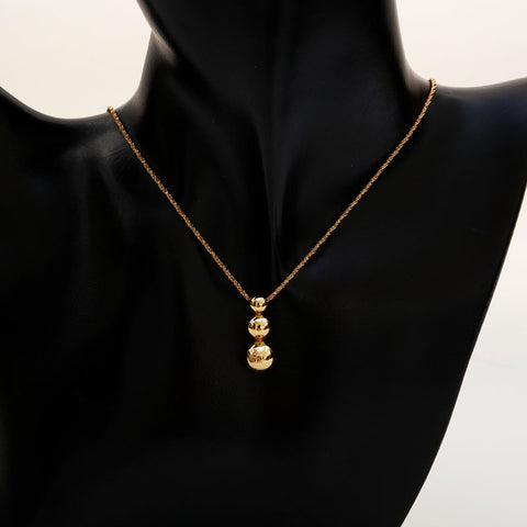 Christian Dior Cube logo Necklace gold WS21876