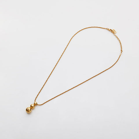 Christian Dior Cube logo Necklace gold WS21876