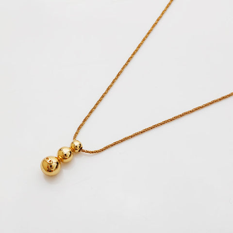 Christian Dior Cube logo Necklace gold WS21876