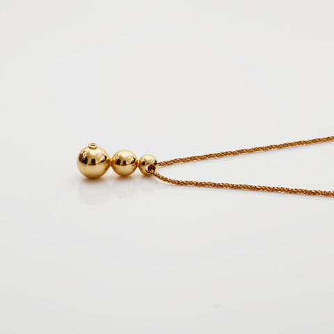 Christian Dior Cube logo Necklace gold WS21876