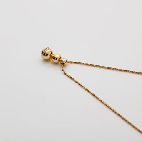 Christian Dior Cube logo Necklace gold WS21876