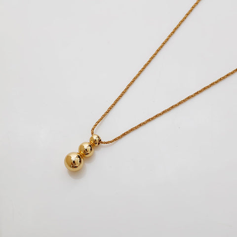 Christian Dior Cube logo Necklace gold WS21876