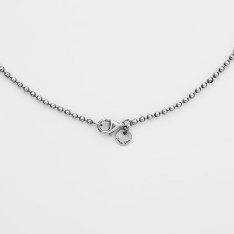 TIFFANY&Co. Return to Plate 925 Ball Chain Necklace Silver WS21877