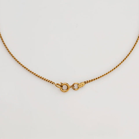 CHANEL 04P 2004 COCO Mark Heart Necklace gold WS21879