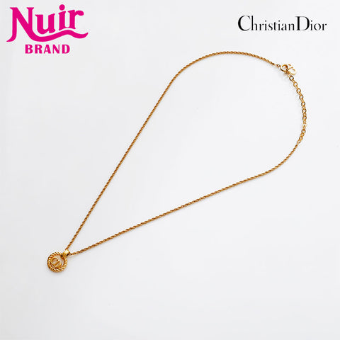 Christian Dior CD logo Necklace gold WS21883