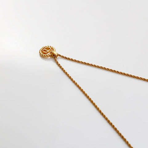 Christian Dior CD logo Necklace gold WS21883