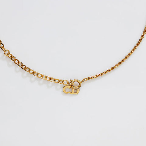 Christian Dior CD logo Necklace gold WS21883