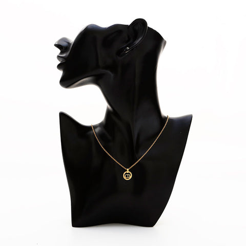 Christian Dior CD logo Necklace gold WS21883