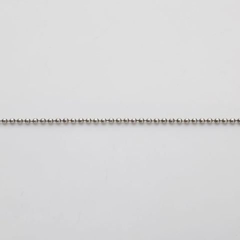 TIFFANY&Co. Heart Return to Plate Ball Chain Necklace Silver WS21887