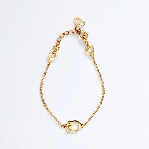 Christian Dior CD logo bracelet gold WS21889