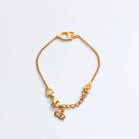 Christian Dior CD logo bracelet gold WS21889