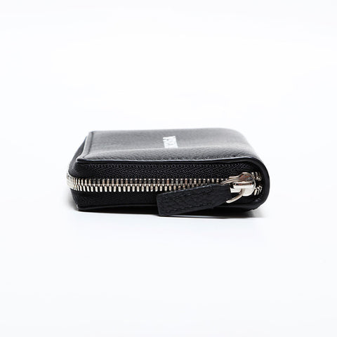 BALENCIAGA Leather Logo Everyday Card Case Compact Wallet Coin case black WS21892