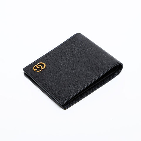 GUCCI GG Marmont Leather Bifold Wallet black WS21893
