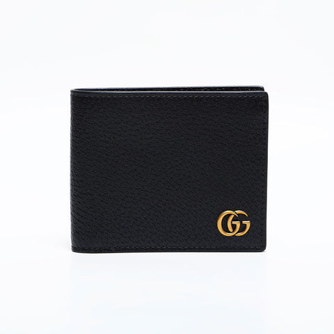 GUCCI GG Marmont Leather Bifold Wallet black WS21893