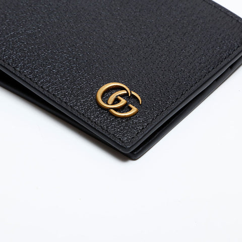 GUCCI GG Marmont Leather Bifold Wallet black WS21893