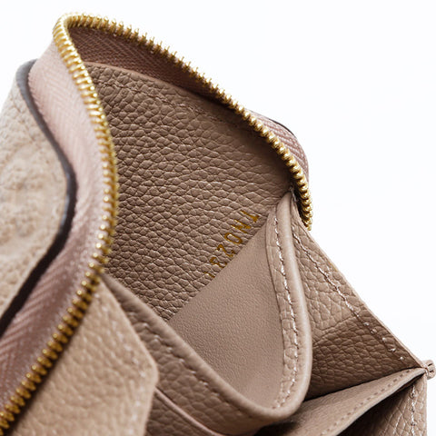 LOUIS VUITTON Empreinte Monogram Zippy Coin Purse Compact Wallet Coin case beige WS21894