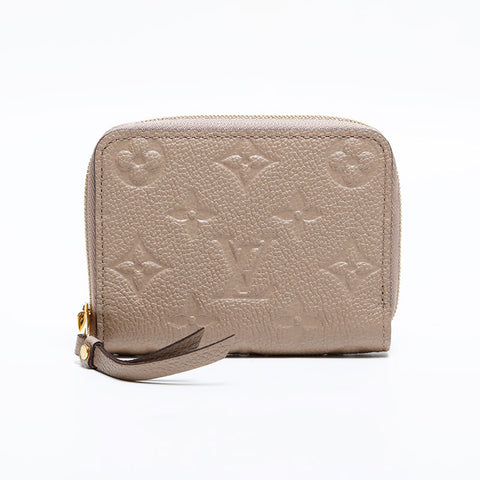 LOUIS VUITTON Empreinte Monogram Zippy Coin Purse Compact Wallet Coin case beige WS21894
