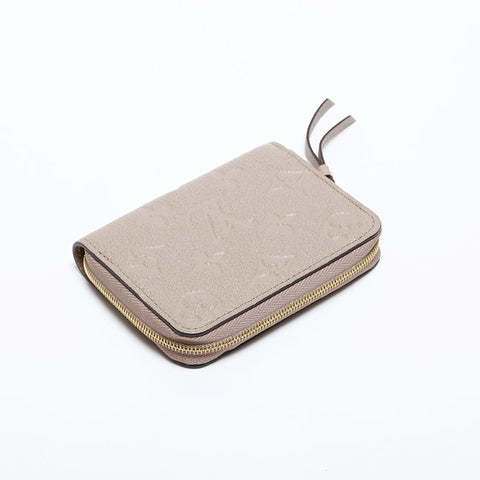 LOUIS VUITTON Empreinte Monogram Zippy Coin Purse Compact Wallet Coin case beige WS21894
