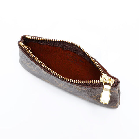 LOUIS VUITTON Monogram Coin Case, 2005, Pochette Cle Key holder Brown WS21895