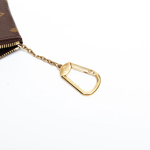 LOUIS VUITTON Monogram Coin Case, 2005, Pochette Cle Key holder Brown WS21895