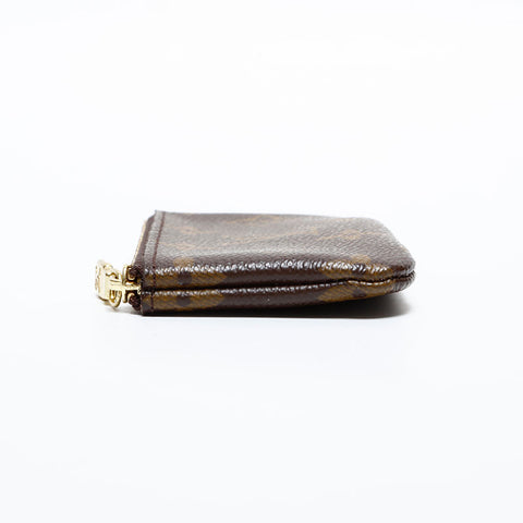 LOUIS VUITTON Monogram Coin Case, 2005, Pochette Cle Key holder Brown WS21895