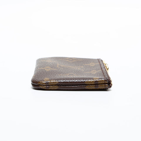 LOUIS VUITTON Monogram Coin Case, 2005, Pochette Cle Key holder Brown WS21895