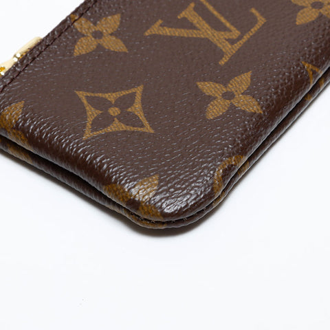 LOUIS VUITTON Monogram Coin Case, 2005, Pochette Cle Key holder Brown WS21895