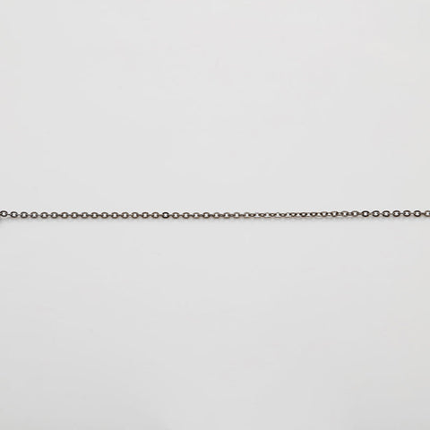 Christian Dior Logo rhinestone Necklace Silver WS21896
