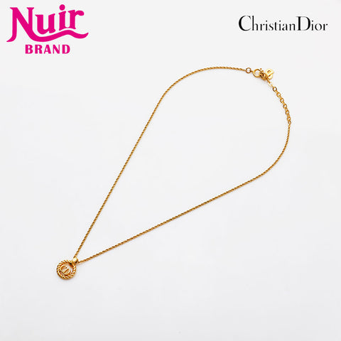 Christian Dior CD logo Necklace gold WS21897