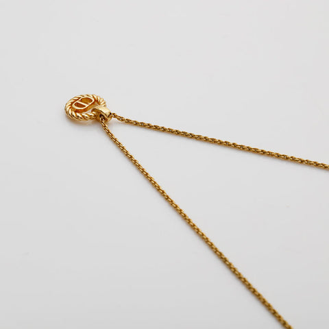 Christian Dior CD logo Necklace gold WS21897